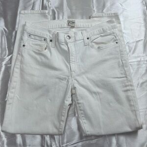 J. Crew Women’s Slim White Jeans. Size 30. Cool Look! Nice Condition!
